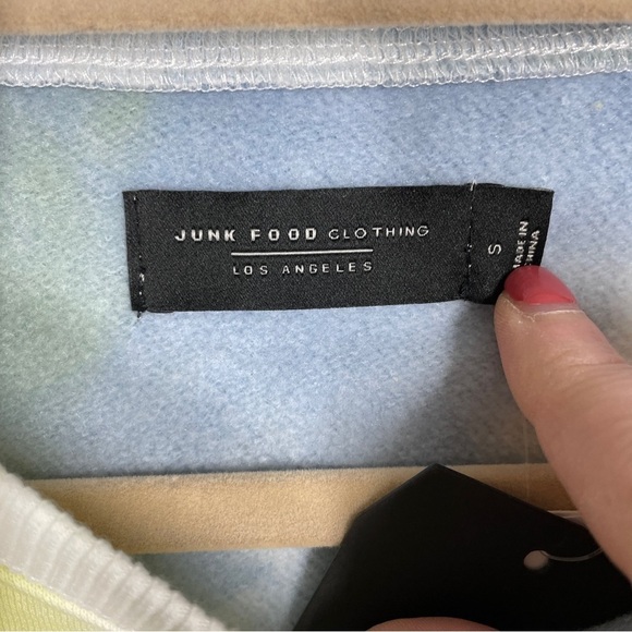 NEW Junk Food Pink Floyd Tie Dye World Tour First In Space Graphic Sweatshirt S - Picture 5 of 7